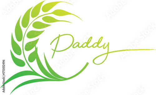Paddy logo design. Seed logo design. Rice logo design. Wheat logo design. Agricultural logo design. Food logo design