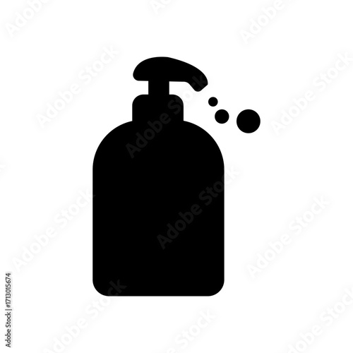 Hand Soap cartoon  vector illustration template for Coloring book. Drawing lesson for children	