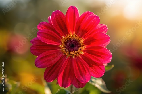 Beautiful Vibrant Summer Blossom Bathed in Sunlight