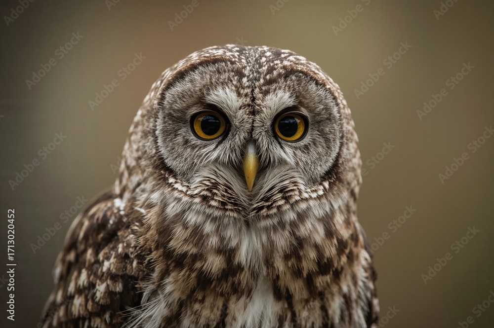 Obraz premium Close-up vertical shot of a small owl species