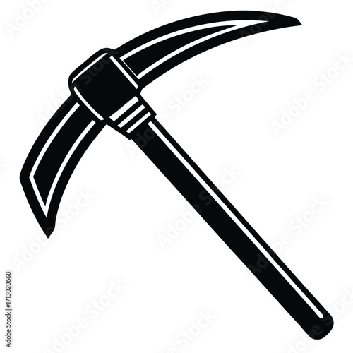 pickaxe vector icon on white background