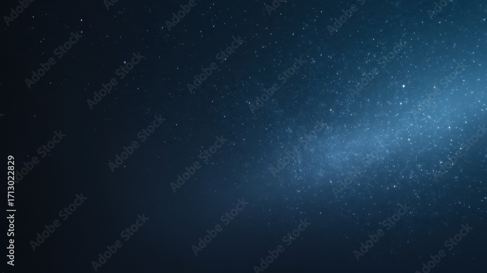 Obraz premium Starry Night Sky, Dark Blue Hues, Celestial Beauty