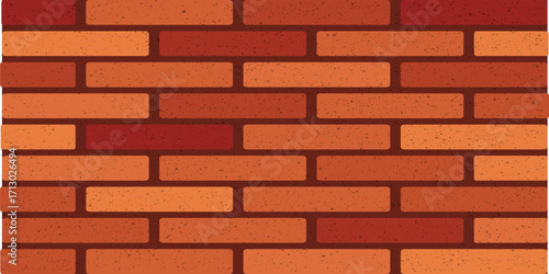 Red brick wall seamless urban background with textured design
