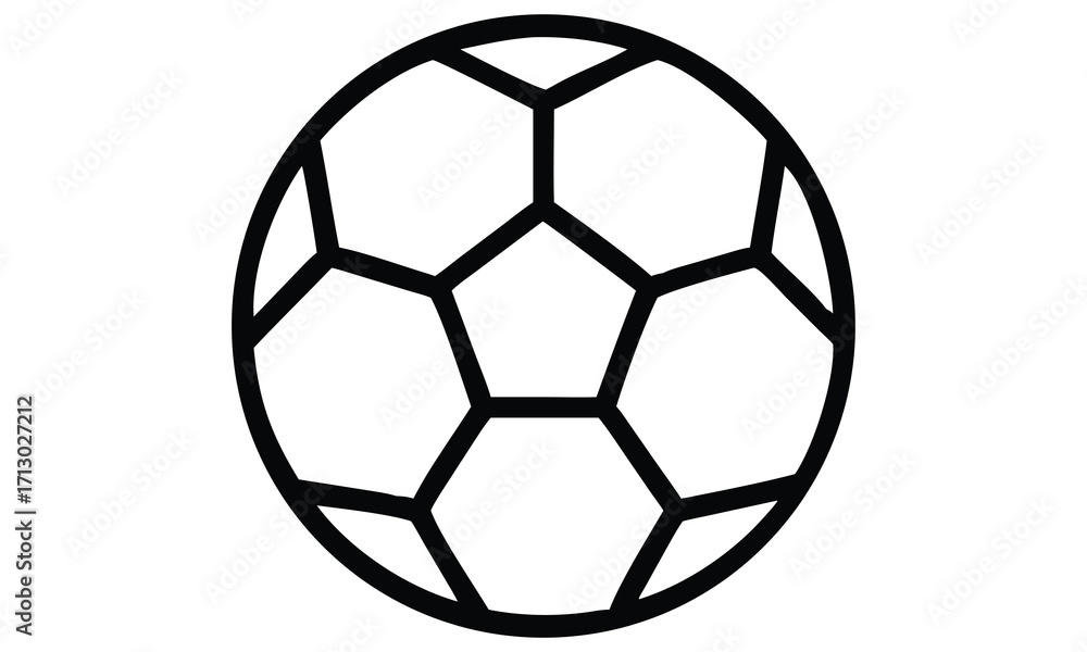 Obraz premium A golden soccer ball, a shiny black and white sport sphere, is isolated on a white background for a game