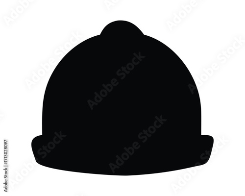A stylish black headwear accessory, a vector illustration of a hat isolated on a white background

I can give you more detailed descriptions for specific types of hats, like a baseball cap or a milita