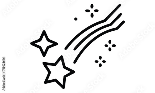 A gold Star of David vector illustration with shiny bright elements