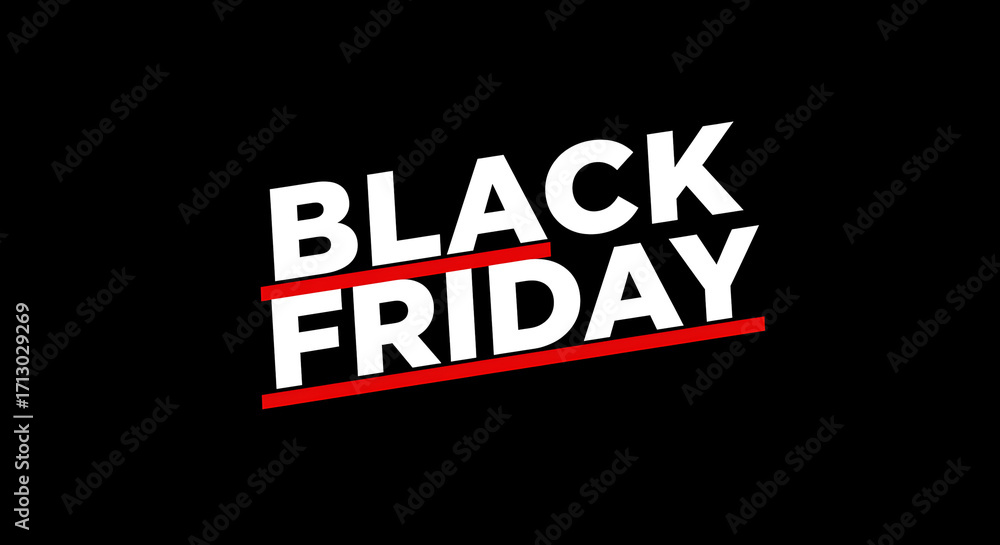 Obraz premium Black Friday deal for shoppers, the day of savings and special promotions. It captures the essence of anticipation, excitement, and opportunity.