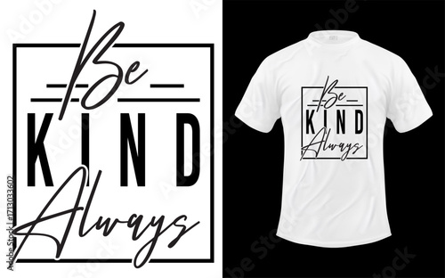 Boho inspired be kind always inspirational quote design featuring elegant typography and a warm earthy color palette suitable for positive messaging and decorative applications