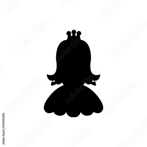 Cute Princess cartoon. vector illustration
