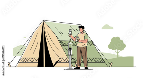 Innovative health intervention in remote areas vaccine delivery and medical support