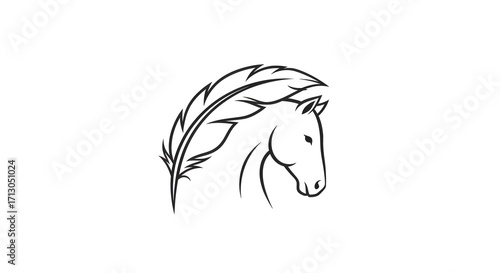 horse head vector illustration