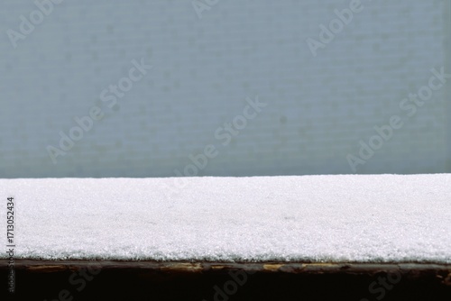 Fresh Snow Layer on Outdoor Surface