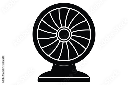 ventilator silhouette vector icon