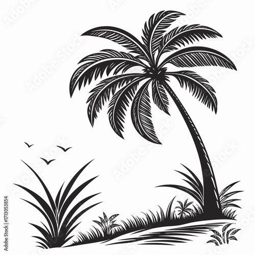 palm tree silhouette