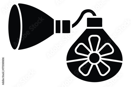 nebulizer silhouette vector icon