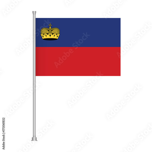 Liechtenstein national country symbol banner design graphic illustration image for web and print 100