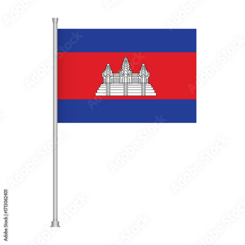 Official national cambodia country ensign symbol of kingdom of cambodia state asia southeast asia nation