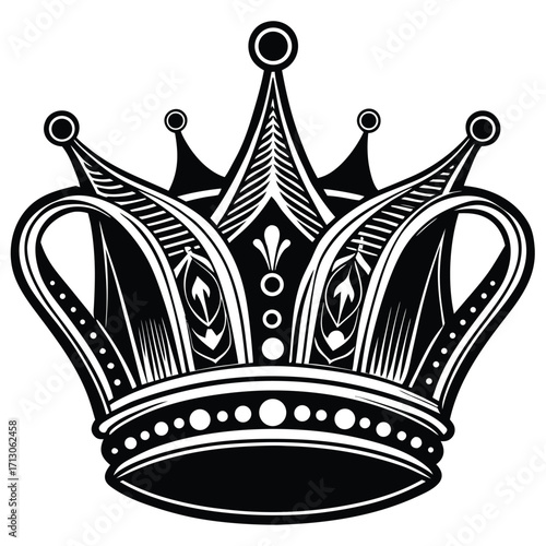 crown vector on white background