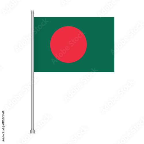 Free Download Bangladesh national flag waving isolated on white background for independence day design element - GFXLoad