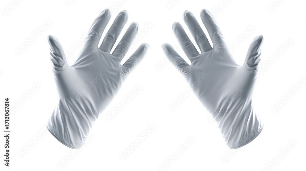 Obraz premium Clean Medical Gloves Ready for Protection and Care