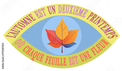  Eye, pupil: Autumn is a second spring where every leaf is a flower