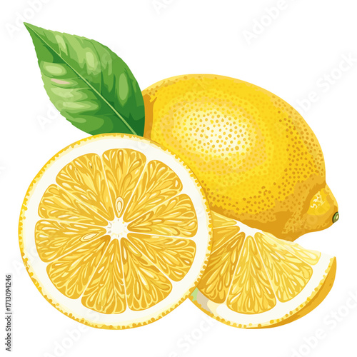 lemon, fresh lemon, whole lemon, lemon half, lemon slice, citrus fruit, yellow lemon, lemon with leaf, isolated lemon, healthy fruit, tropical fruit, organic lemon, juicy lemon, summer fruit, fresh ci
