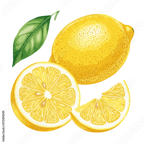 lemon, fresh lemon, whole lemon, lemon half, lemon slice, citrus fruit, yellow lemon, lemon with leaf, isolated lemon, healthy fruit, tropical fruit, organic lemon, juicy lemon, summer fruit, fresh ci