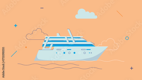 Cruise liner (ship). (Ocean) ferry.