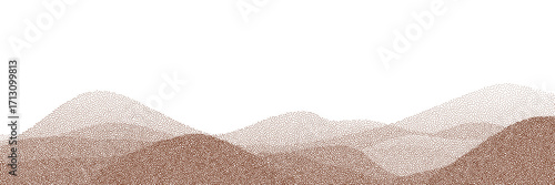 Chocolate and coffee powder scattered on a light background. Cocoa particles and fine dust. Brown sand texture, top view of dessert.