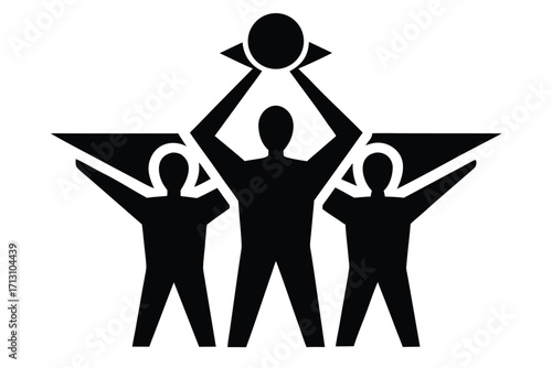 initiative vector icon silhouette