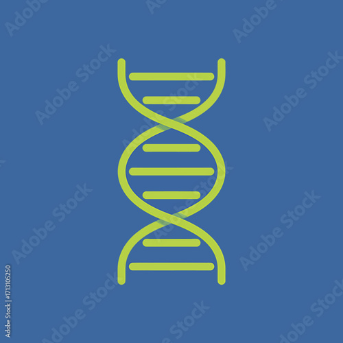 Double helix dna structure symbol of genetics biology science and life abstract blue background vector