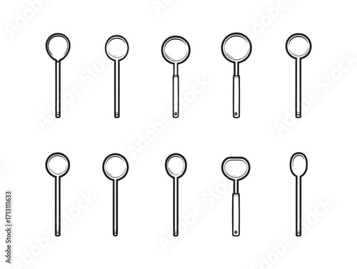 Basting spoon ultra minimalist kitchen line