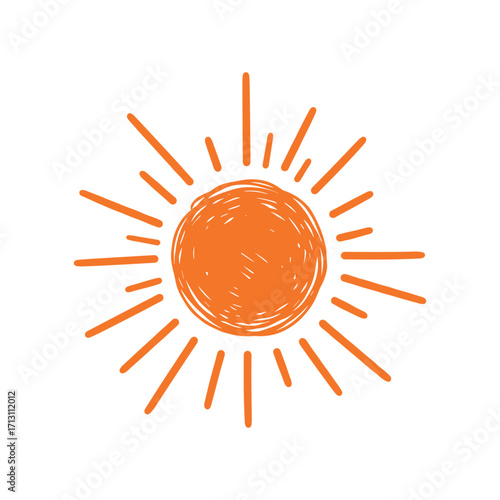 Exploring the vibrant sun icon digital art abstract style bright environment creative perspective. Vector illustration