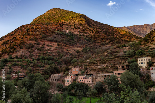 Montagne Atlas, Vallée d'Ourika, Maroc.