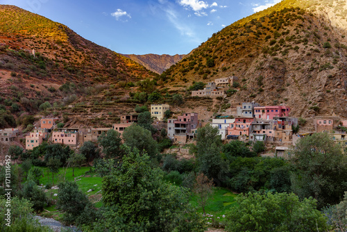 Montagne Atlas, Vallée d'Ourika, Maroc.