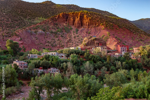 Montagne Atlas, Vallée d'Ourika, Maroc.