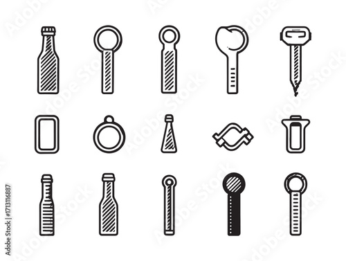 Bottle opener modern minimalist beverage tool