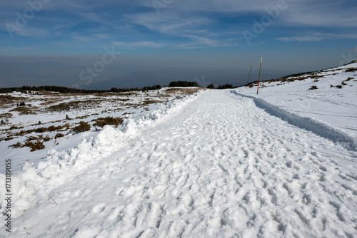 Winter landscape of Vitosha Mountain, Bulgaria