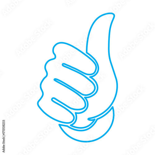 Thumbs up and thumbs down icon set