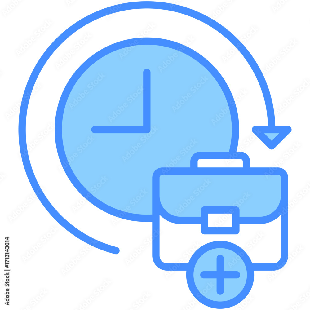 Obraz premium Overtime Icon