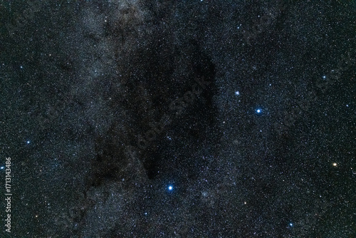 The Coalsack Nebula and the southern cross constellation