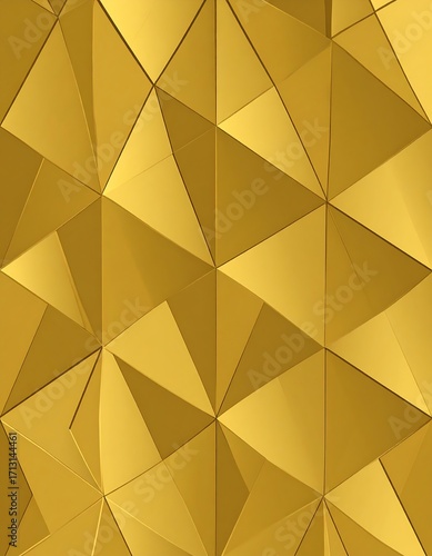 Fototapeta Naklejka Na Ścianę i Meble -  Gold triangular pattern