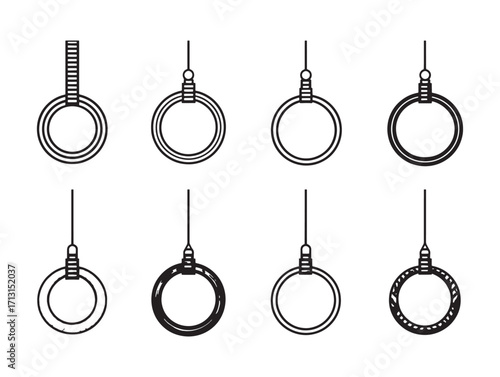 Gymnastic rings workout strength training equipment