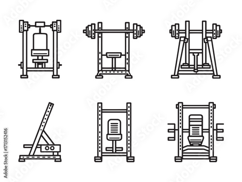 Hack squat machine leg training equipment