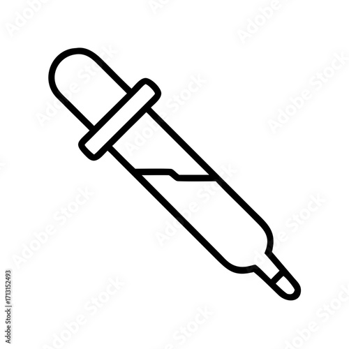 Dropper tool icon vector illustration, laboratory dropper, medicine dropper, chemical dropper tool