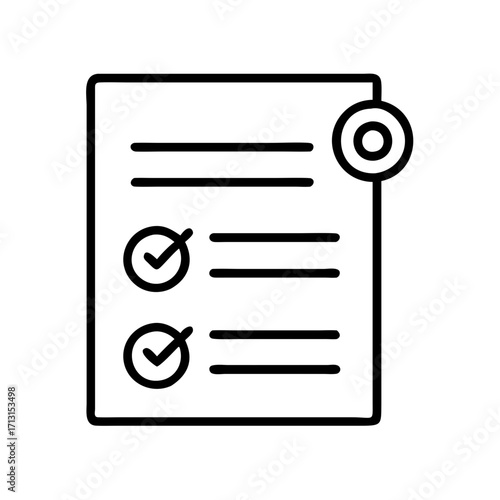 Checklist icon vector illustration for task management project plan and to do list design 90