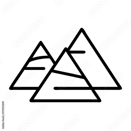 Explore ancient egypt pyramids vector illustration design for travel and history enthusiasts project