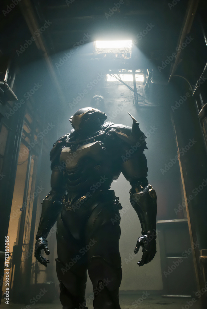 Fototapeta premium ロボットが支配する世界 | A world ruled by robots Generative AI