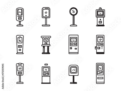 Interactive kiosk digital display for businesses