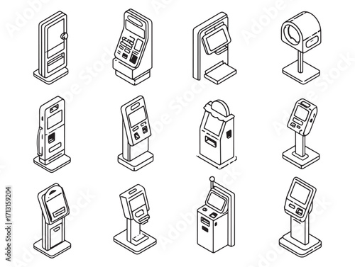 Interactive kiosk modern design for presentations